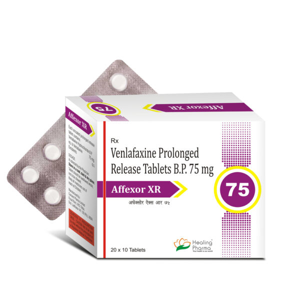 Venlafaxine 75 mg Tablet (Affexor XR 75) - 10 Tablets