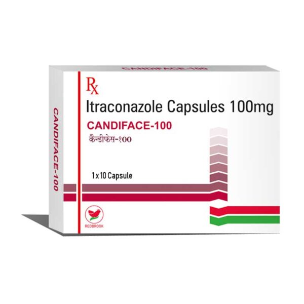 Itraconazole 100mg (Candiface 100) – 10 Capsules