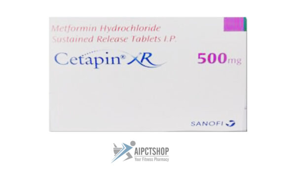 Cetaphin XR (Glucophage XR)500 Mg - 200 tablet