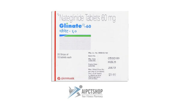 Glinate (Nateglinide)60mg - 200 tablet