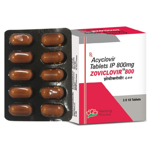 Acyclovir 800 mg Tablet (Zoviclovir-800) – 10 Tablets