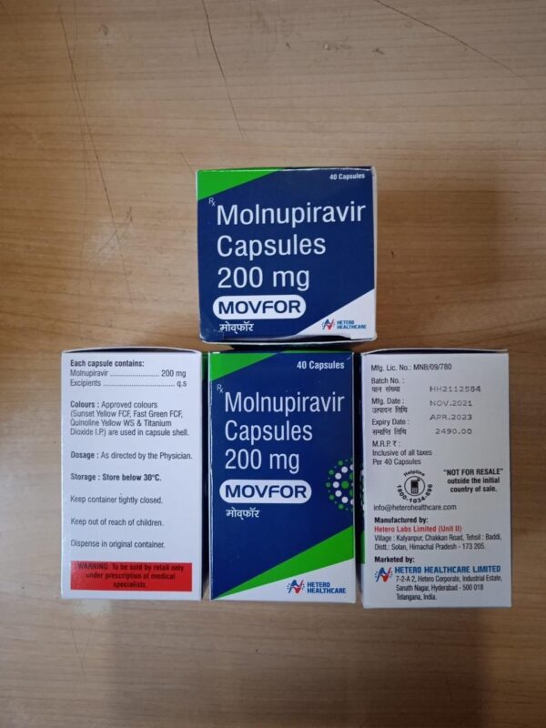 Molnupiravir (Movfor) 200 mg - 40 Tablets